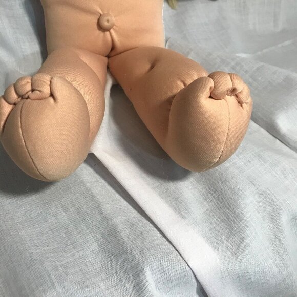 Cabbage Patch Kids Doll 2011 Jakks Blonde Hair Brown Eyes 35cm PA-02NH - Picture 6 of 16